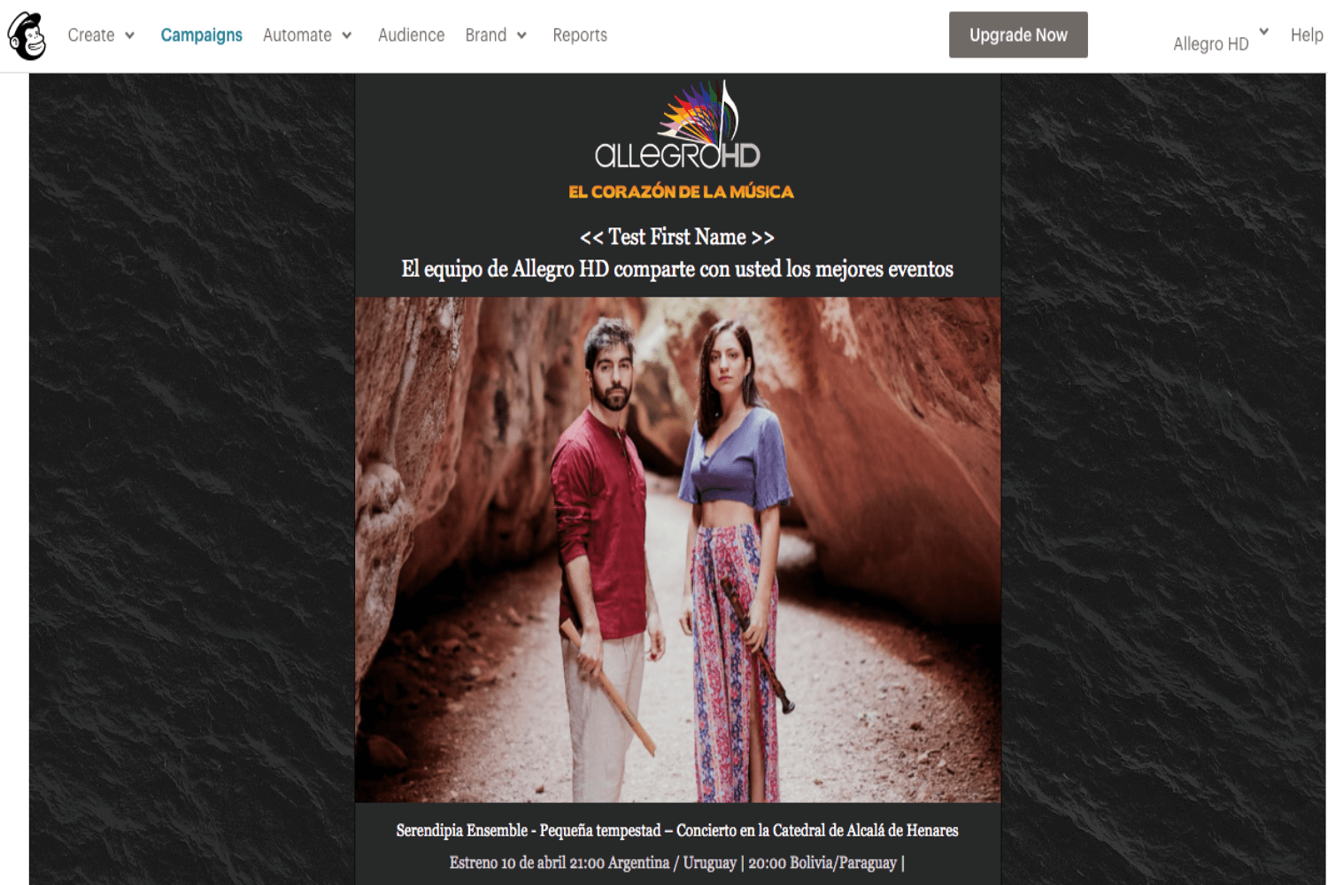 Sitio Web, Allegro HD, Agencia Marketing Digital