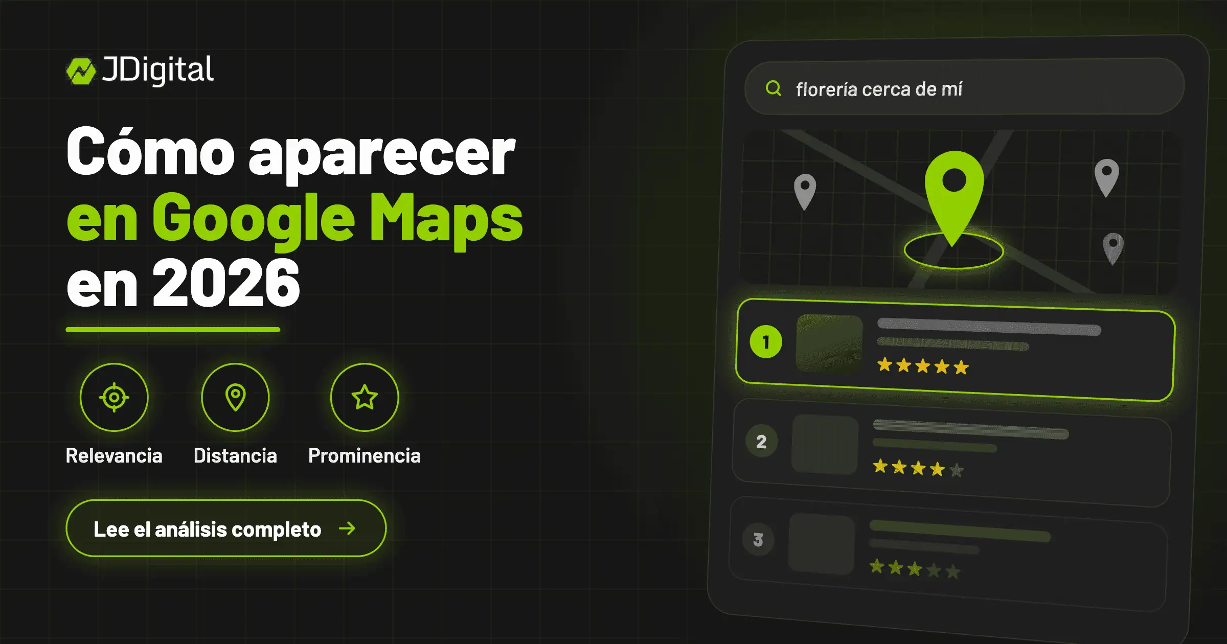 Cómo aparecer en Google Maps en 2026: los 3 factores que usa Google